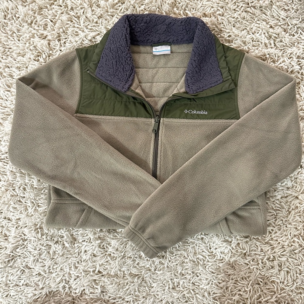 Womens Columbia Green Full Zip Jacket